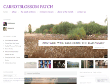 Tablet Screenshot of carrotblossompatch.wordpress.com