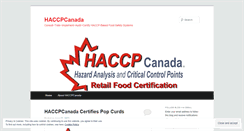 Desktop Screenshot of haccpcanada.wordpress.com