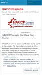 Mobile Screenshot of haccpcanada.wordpress.com