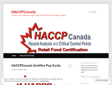 Tablet Screenshot of haccpcanada.wordpress.com