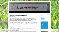 Desktop Screenshot of lavieuniversitaire.wordpress.com