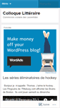 Mobile Screenshot of colloquelitterairecsl.wordpress.com