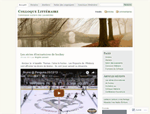 Tablet Screenshot of colloquelitterairecsl.wordpress.com