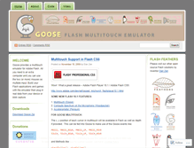 Tablet Screenshot of gooseflash.wordpress.com