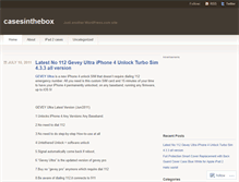Tablet Screenshot of casesinthebox.wordpress.com