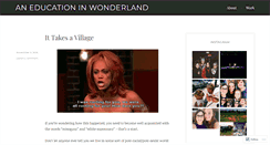 Desktop Screenshot of aneducationinwonderland.wordpress.com