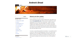 Desktop Screenshot of andrewsbread.wordpress.com