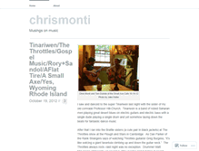 Tablet Screenshot of chrismonti.wordpress.com