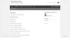 Desktop Screenshot of forms4you.wordpress.com