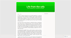 Desktop Screenshot of lifefromthesofa.wordpress.com