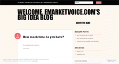Desktop Screenshot of emarketvoice.wordpress.com