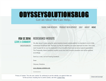 Tablet Screenshot of odysseysolutionsblog.wordpress.com