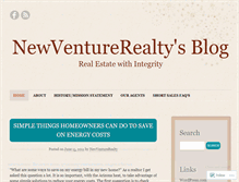 Tablet Screenshot of newventurerealty.wordpress.com