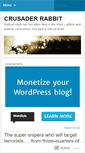 Mobile Screenshot of crusaderrabbit.wordpress.com