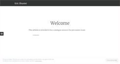 Desktop Screenshot of ericshuster.wordpress.com