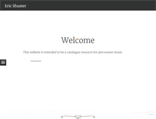 Tablet Screenshot of ericshuster.wordpress.com