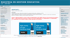 Desktop Screenshot of educacionperu.wordpress.com