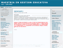 Tablet Screenshot of educacionperu.wordpress.com