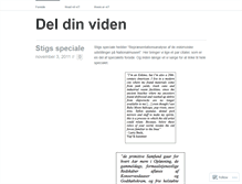 Tablet Screenshot of deldinviden.wordpress.com