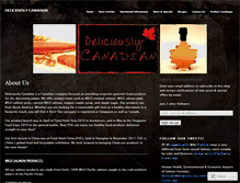 Tablet Screenshot of deliciouslycanadian.wordpress.com