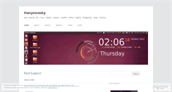 Desktop Screenshot of hanynowsky.wordpress.com