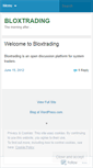 Mobile Screenshot of bloxtrading.wordpress.com
