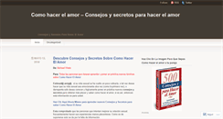 Desktop Screenshot of comohacerelamor.wordpress.com