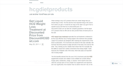 Desktop Screenshot of hcgdietproducts.wordpress.com