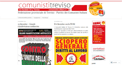 Desktop Screenshot of comunistitreviso.wordpress.com