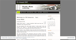 Desktop Screenshot of kedokteranunsoed2007.wordpress.com