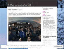 Tablet Screenshot of parisandbarcelona2012.wordpress.com