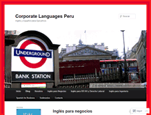 Tablet Screenshot of corporatelanguagesperu.wordpress.com