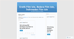 Desktop Screenshot of bedavafilmizlee.wordpress.com