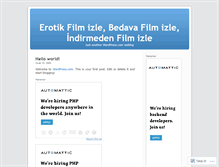 Tablet Screenshot of bedavafilmizlee.wordpress.com