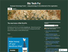 Tablet Screenshot of biztechfu.wordpress.com