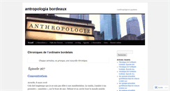 Desktop Screenshot of antropologiabordeaux.wordpress.com