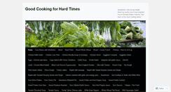 Desktop Screenshot of goodcookingforhardtimes.wordpress.com