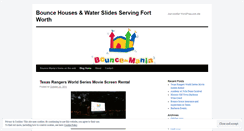 Desktop Screenshot of fortworthbouncehouses.wordpress.com