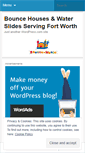 Mobile Screenshot of fortworthbouncehouses.wordpress.com