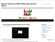 Tablet Screenshot of fortworthbouncehouses.wordpress.com