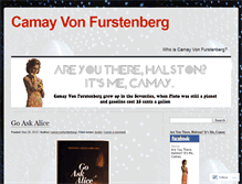 Tablet Screenshot of camayvonfurstenberg.wordpress.com
