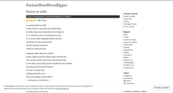 Desktop Screenshot of furiouswordpressripper.wordpress.com