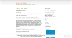 Desktop Screenshot of leonvangelder.wordpress.com