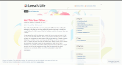 Desktop Screenshot of leesaslife.wordpress.com