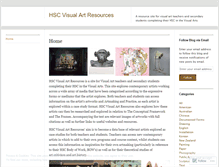 Tablet Screenshot of hscvisualartresources.wordpress.com