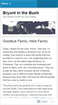 Mobile Screenshot of bryantinthebush.wordpress.com