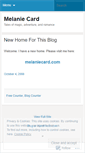 Mobile Screenshot of melaniecard.wordpress.com