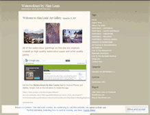 Tablet Screenshot of alanlouisartist.wordpress.com