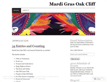 Tablet Screenshot of mardigrasoakcliff.wordpress.com