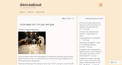 Desktop Screenshot of danceabout.wordpress.com